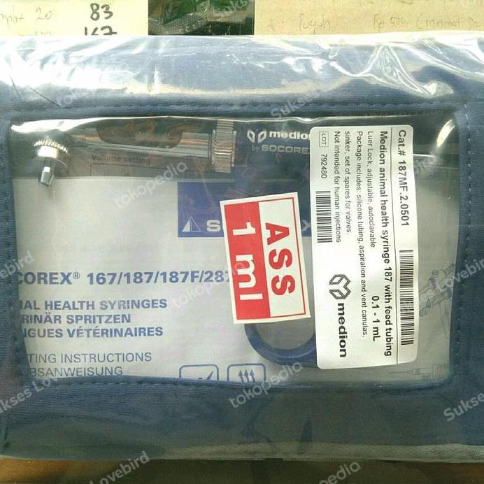 Ready stock alat suntik socorex 1 ml medion made in swiss
