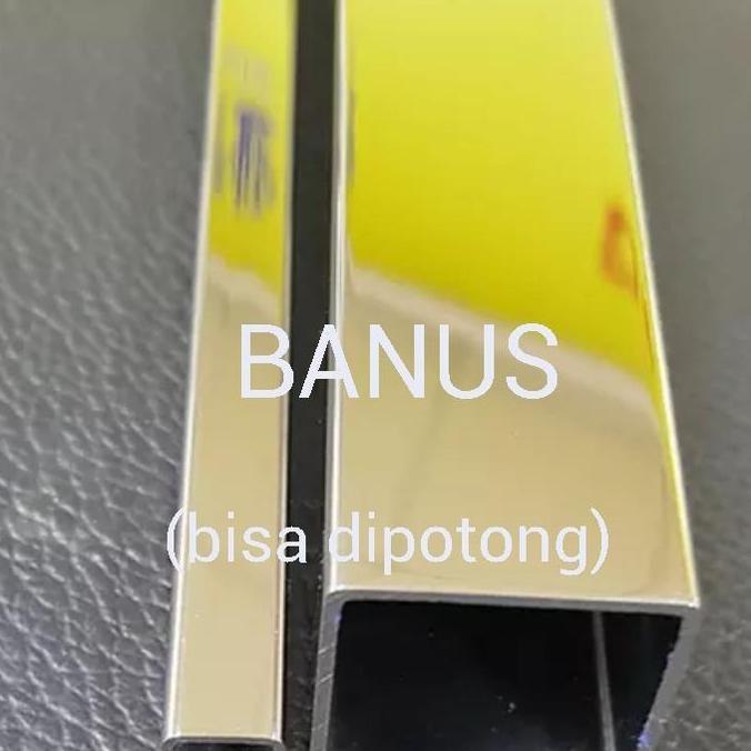 Pipa hollow stainless 10 x 20 x 1 mm / 1 cm x 2 cm pipa kotak hollow