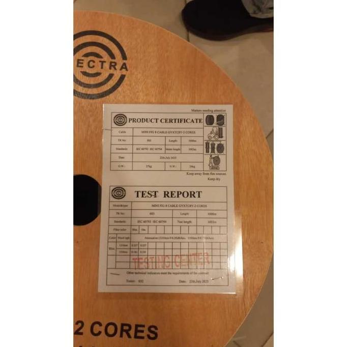 Kabel FO FIBER OPTIK MINI FIG8 FIG 8 CORE 2 CORE 4 CORE PANJANG 1KM 1000M SPECTRA