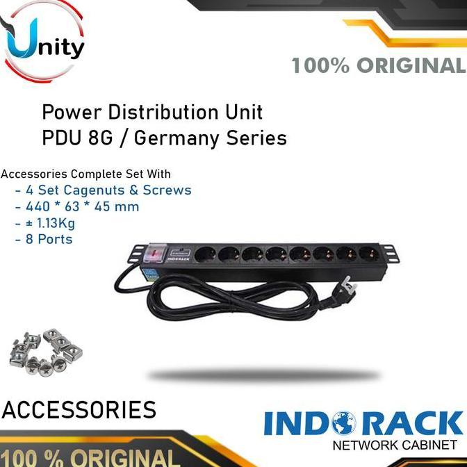 PDU 8 Outlet Power Distributuon Unit PDU 8G Indorack