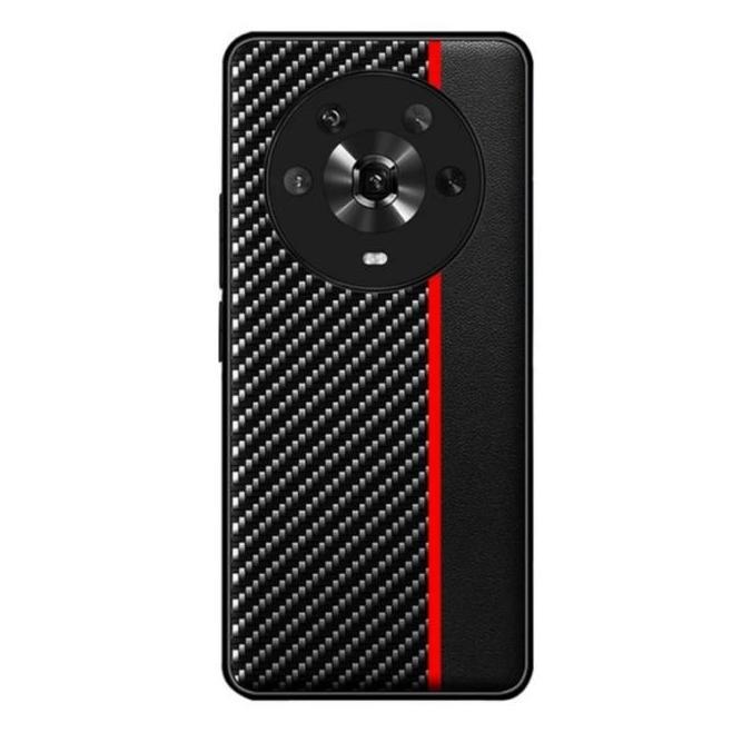 Honor Magic 4 Pro Case Premium Carbon Fiber Leather