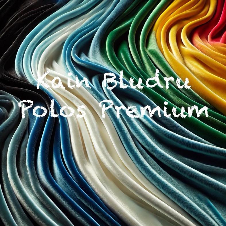 Kain Bludru Stretch Polos Premium Per Meter Bahan Halus & Mewah | Untuk Gamis & Baju Pesta