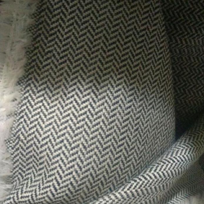 Kain Jok Mobil Putih motif monocrome Bisa untuk Katana Jimny