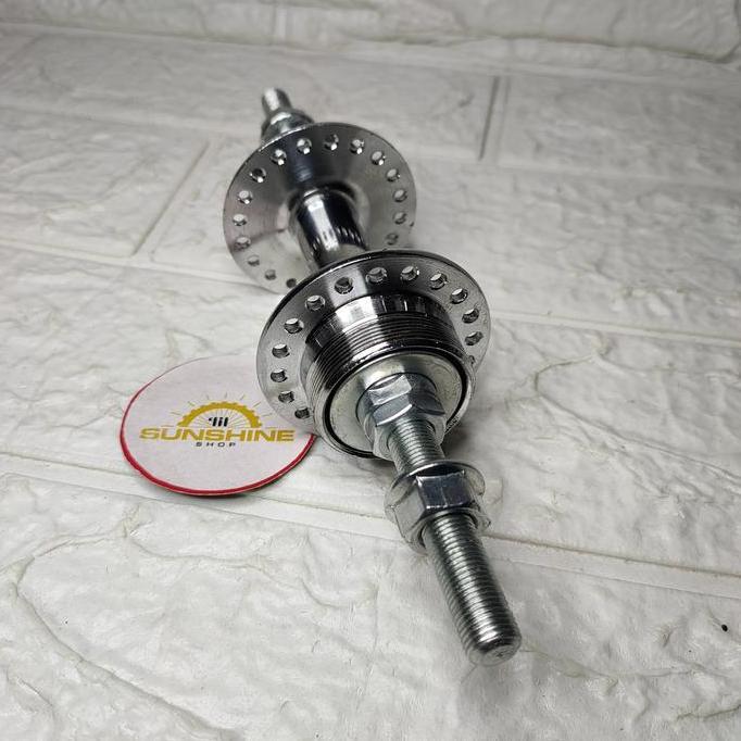 Hub Bos Roda Belakang 40H POLO Single 1 Speed Double Drat Gir Freewheel Sepeda Onthel 28 Ontel 26x1 