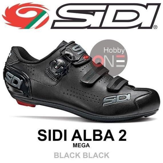 Sidi Alba 2 MEGA Road Shoes - BLACK BLACK