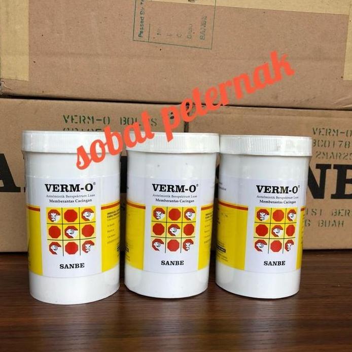 Ready stock VERM O BOLUS, obat cacing sapi, kerbau isi 12 bolus