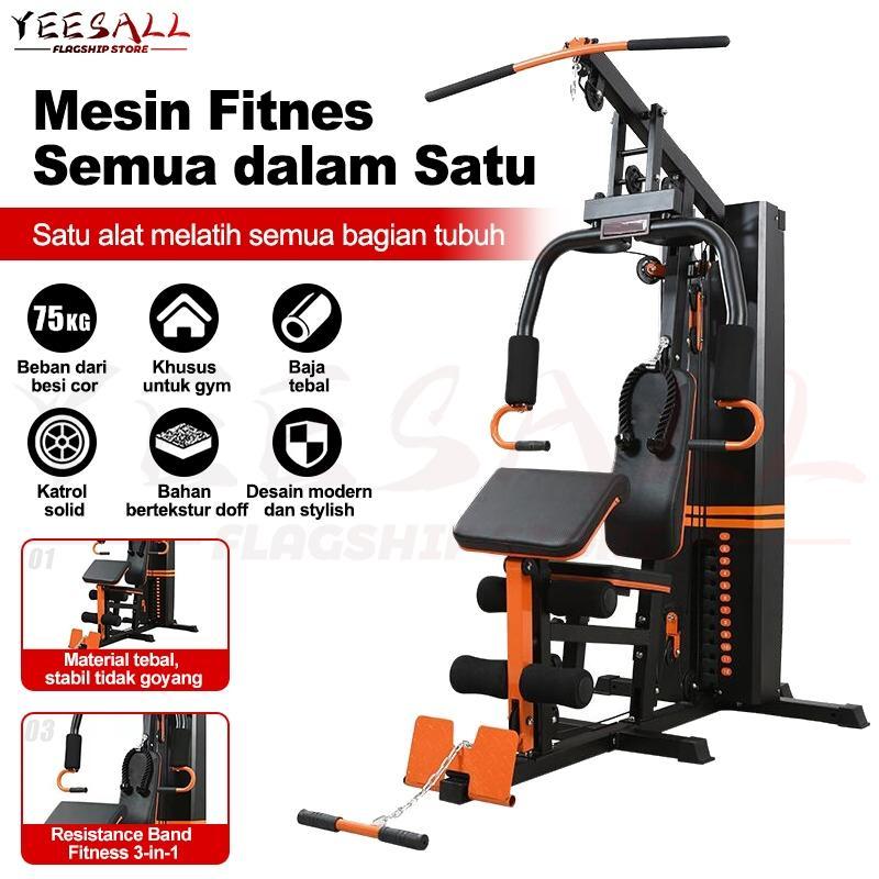 Alat Angkat Beban Multipungsi/Alat Fitness Home Gym/1 Sisi Berat Beban 75Kg/Home Gym 1 Sisi Alat Ola