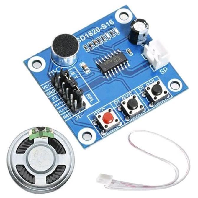 ISD1820 VOICE MODULE SOUND RECORDING MODULE ON-BOARD MICROPHONE VOICE SPEAKER