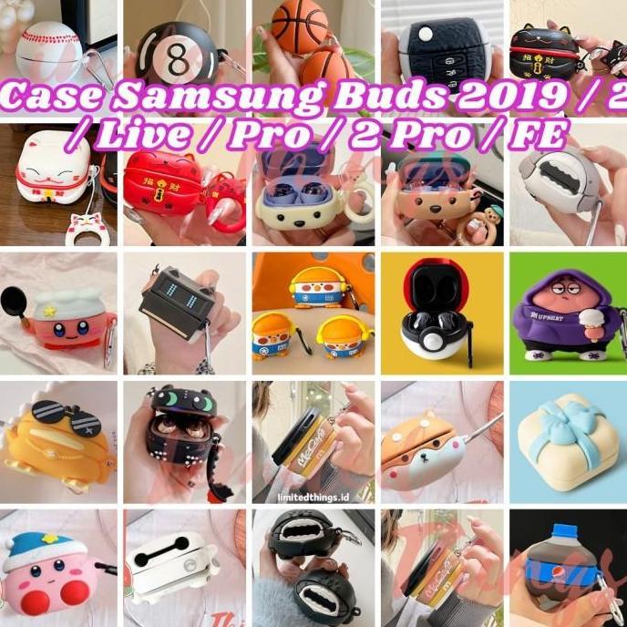 New- [SOFT CASE 3D] Samsung Galaxy Buds 2 Buds Live FE Airbuds Pro Pro 2 FE