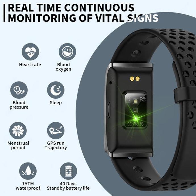 Gavanazz - LIGE Smartwatch Tanpa Layar Pria Wanita Health Sport Bracelet