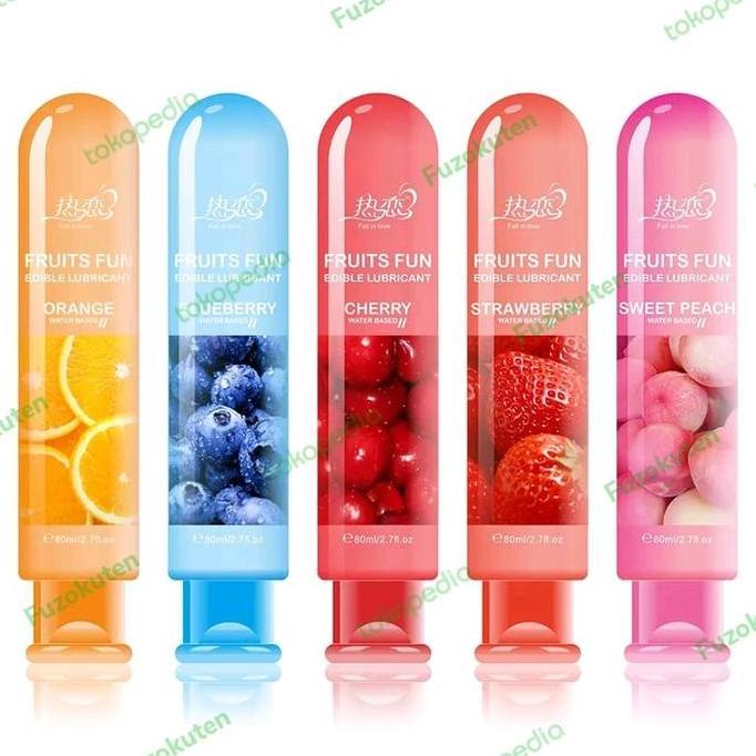 Pelumas Wanita Bahan Dasar Air Berasa Buah-buahan