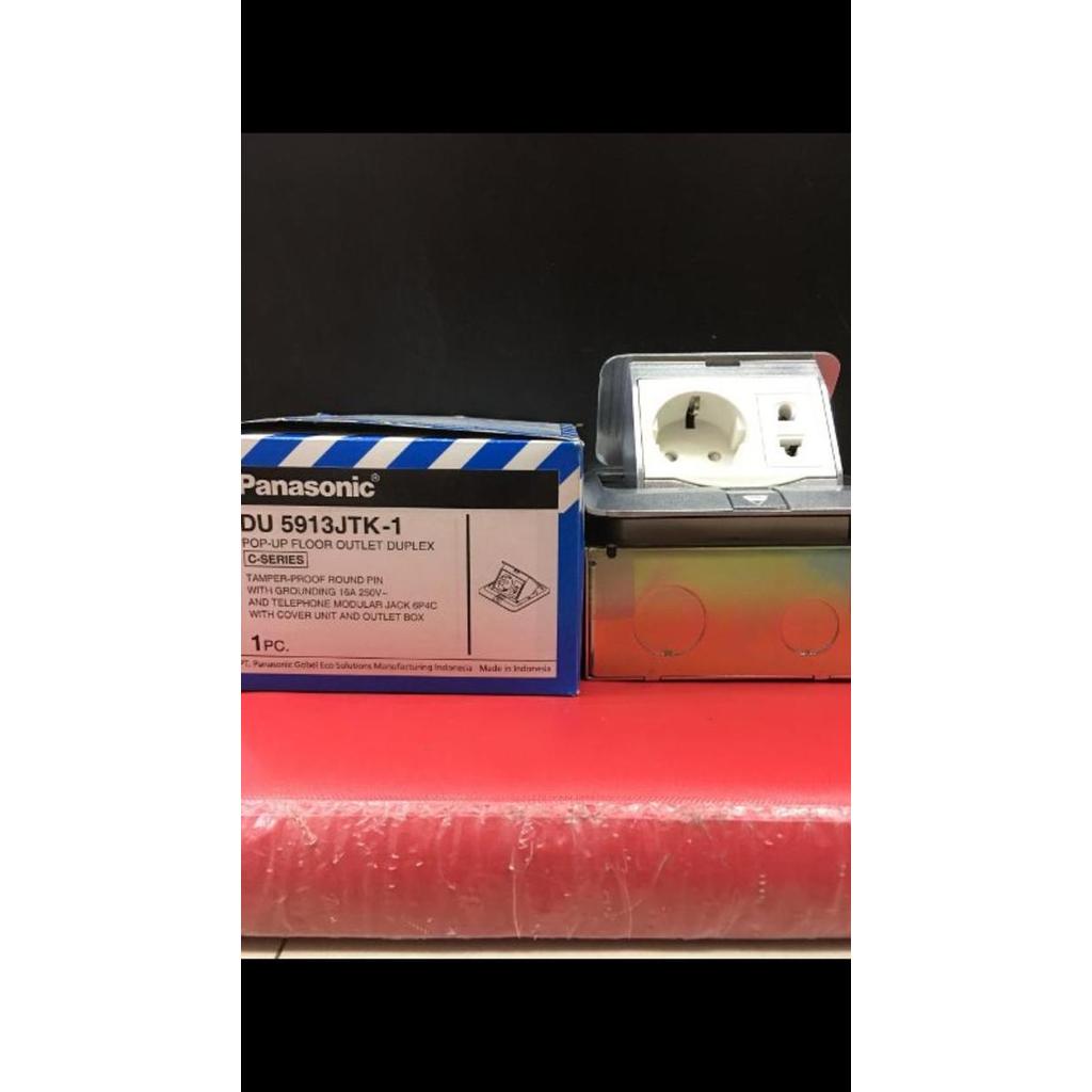 Promo Stop kontak lantai panasonic stop kontak 2 gang floor soket panasonic Diskon