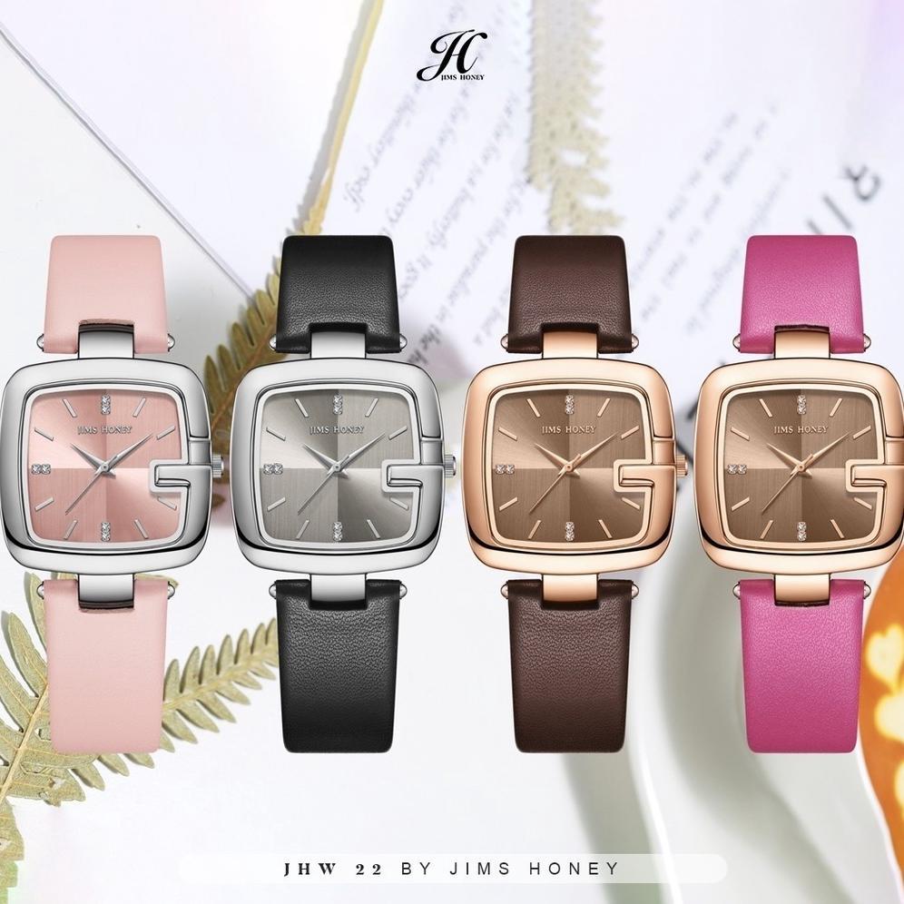 Jims Honey - Jam Tangan Kotak Stainless Steel Jam Tangan