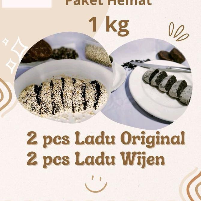 Paket Hemat 1 kg Campur Ladu Ketan Hitam Ceu Isum Original dan Wijen empuk kenyal legit jajanan jadu