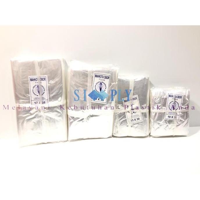 PLASTIK KEMAS SAYUR HIJAU, TAHU BASAH / PP TAHU MAHKOTA OBOR UK 17X35