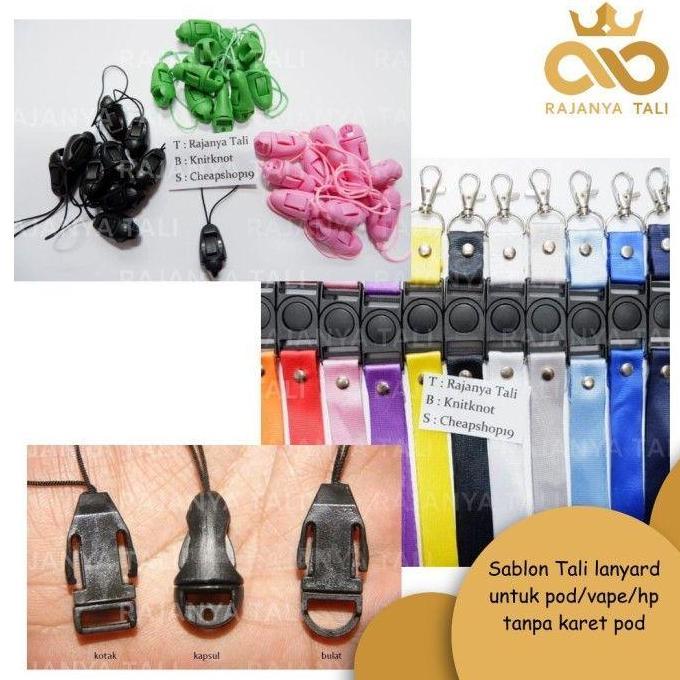 Sablon Tali Lanyard Untuk Pod/Vape/Hp Tanpa Karet Pod
