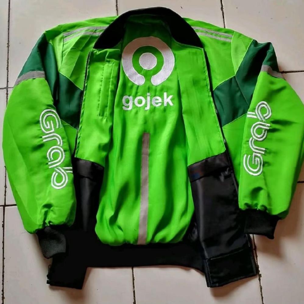 Jaket Bomber Bolak Balik Ojol Terbaru Dengan Bordir