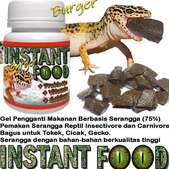 PAKAN LEOPARD GECKO INSTAN PENGGANTI SERANGGA MAKANAN TOKEK REPTILE