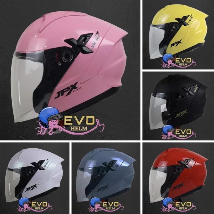 Terlaris Helm Jpx Nova X Solid Half Face Original - Helm Jpx Novax