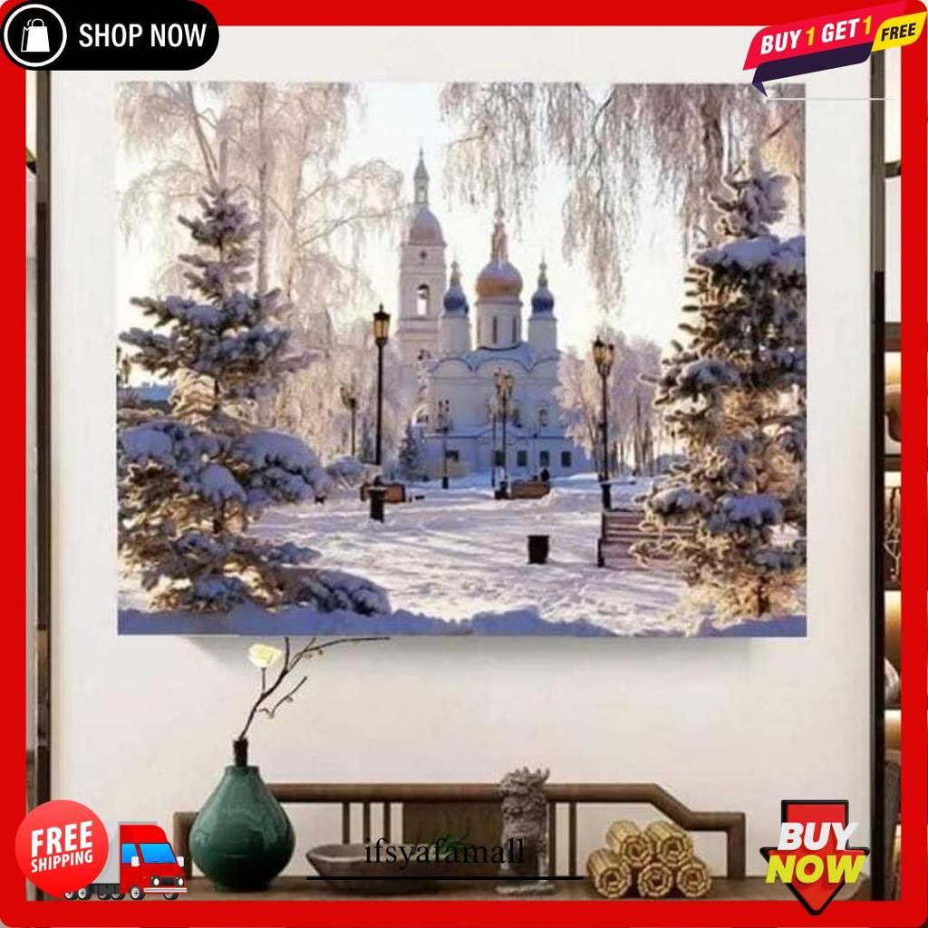 Cross Stitch Pattern Kristik Modern Paket Kristik Orchid Cross Stitch Custom Ukuran Besar 40X50Cm Co