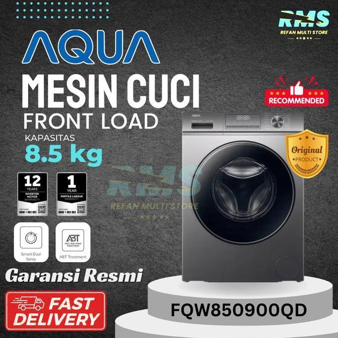 Terlaris Mesin Cuci Aqua Fqw850900Qd Mesin Cuci Front Loading 8,5 Kg Fqw-850900Qd Low Watt