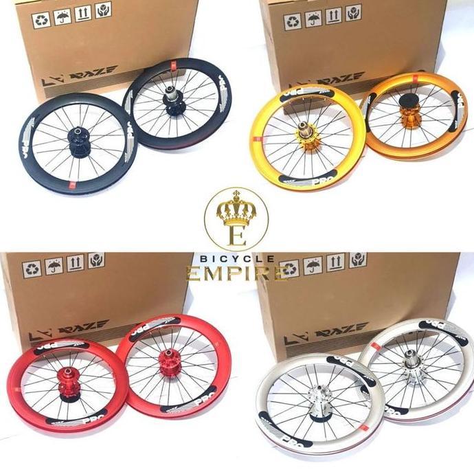 TERMURAH - Raze Pro Wheelset 16 Plus 349 Disc Brake BIcycle Empire