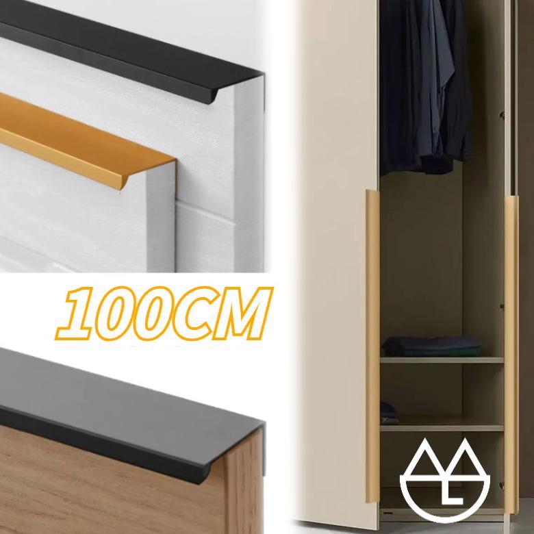 1 Meter Gagang Pintu Lemari Minimalis Panjang Handle Lemari Gold Tarikan Pintu Lemari Invisible