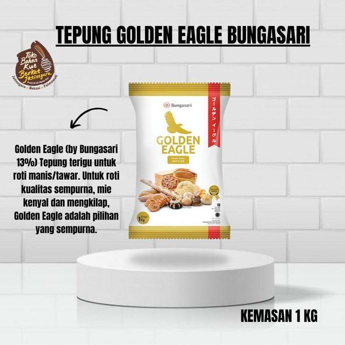Murah Terigu Golden Eagle Kemasan 1 Kg / Tepung Terigu Golden Eagle Bungasari / Tepung Serbaguna