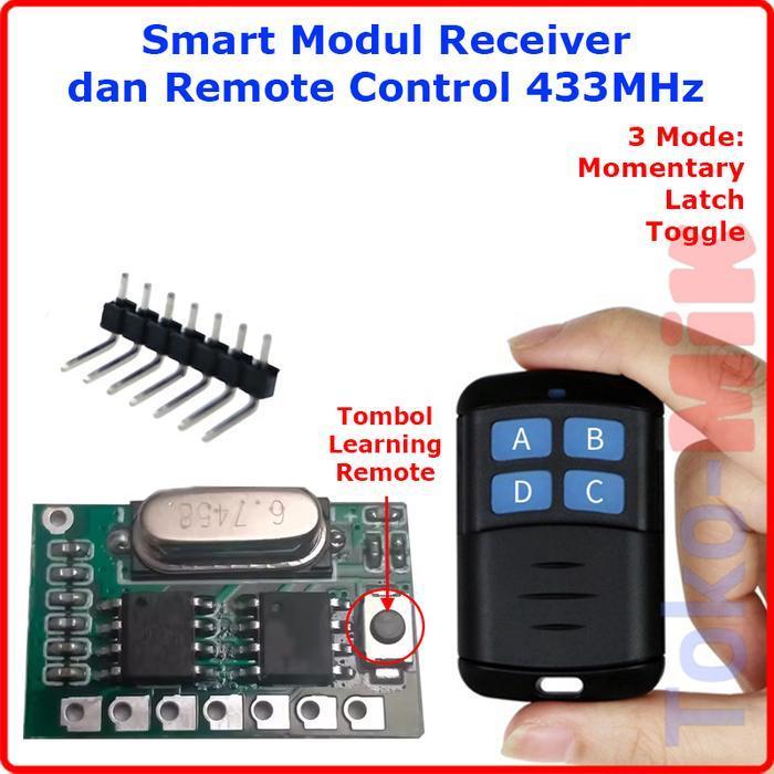 DIY Modul Smart Remote Control Module Transmitter dan Receiver 433MHz
