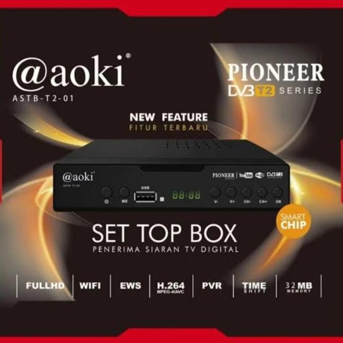 Set top box stb tv digital fleco dvb t2 ful hd siaran digital fleco