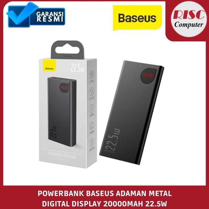 BASEUS Powerbank 20000mAh Quick Charge Adaman Metal Digital Display