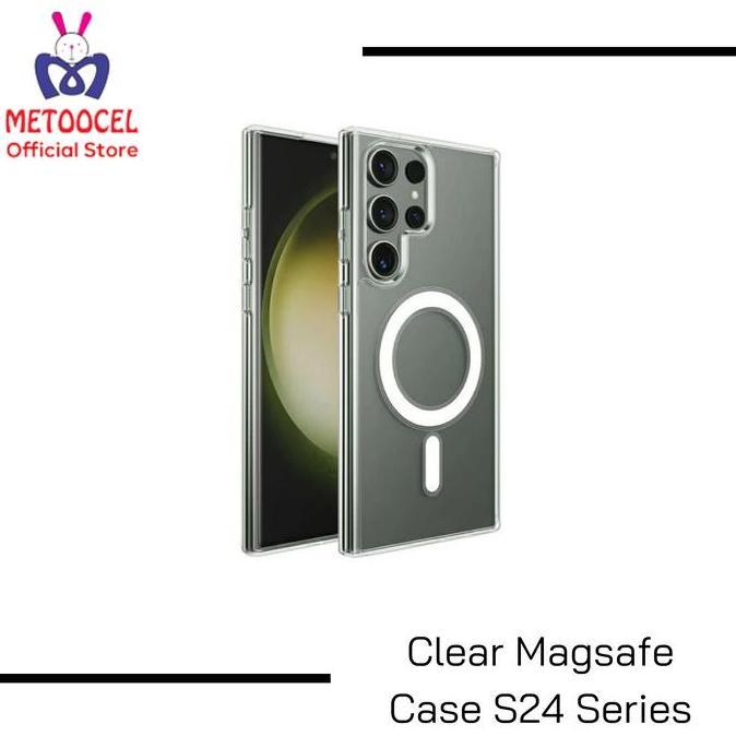Clear Magsafe Case S24 S24+ S24 Ultra Magnetic Wireless Case