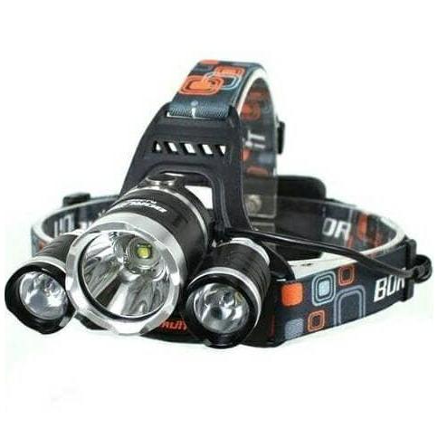 Terjangkau Paket Senter Kepala Xml T6 3 Led / Headlamp Cree Xml T6 3 Led