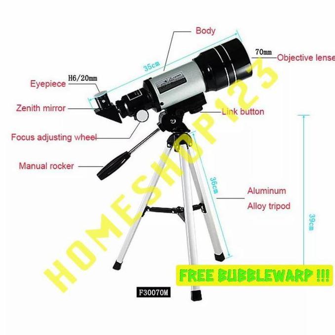 Miliki Teleskop Bintang F30070M, Teropong Bulan F30070M, Telescope F30070 M