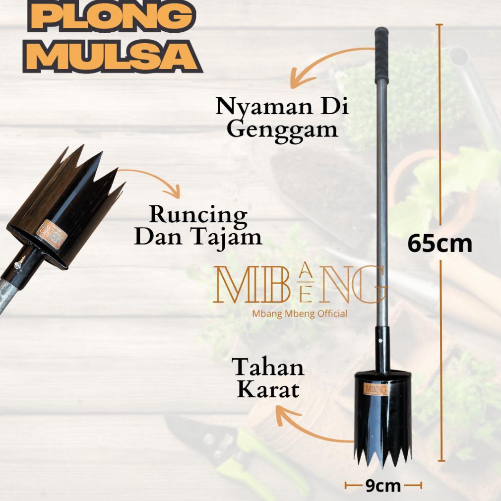 Mbang-Mbeng Plong Mulsa Diameter 9Cm / Alat Pelubang Plastik Mulsa Dengan Gagang / Pelubang