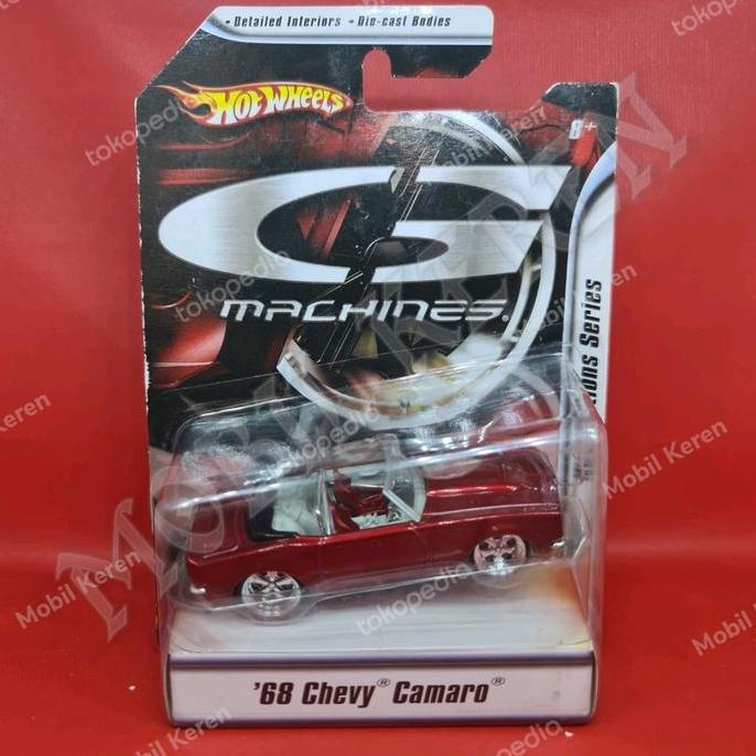 Diecast Hot Wheels 1:50 G Machines 68 Chevy Camaro Red