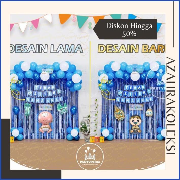 azahrakoleksi PAKET DEKORASI TEDAK SITEN ANAK/BAYI LAKI-LAKI Original