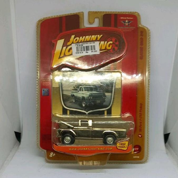 johnny lightning 1959 59 ford f-250 f250 pickup classic gold diecast 1/64 (s)