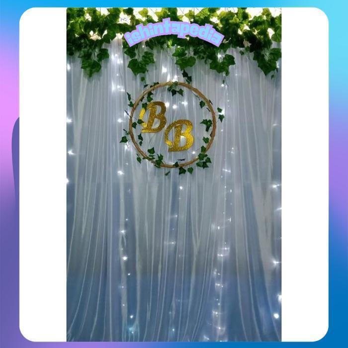ishintapedia PAKET BACKDROP F DEKORASI LAMARAN AQIQAH AKAD SEDERHANA/ PHOTOBOOTH LAMARAN/ WEDDING PH