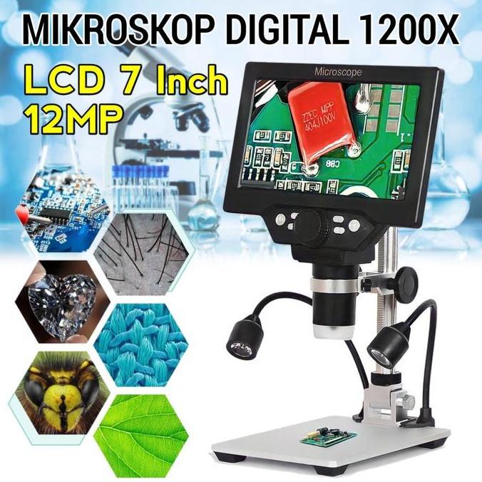 Promo Mikroskop Digital 1200X 12MP Microscope Servis Elektronik G1200 Diskon