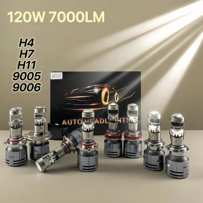 H11 /HB3 9005 H4 H7 HB4/9006 LAMPU LED MINI BILED Y10D PROJIE SATU SET  HEADLAMP / FOGLAMP MOBIL 120