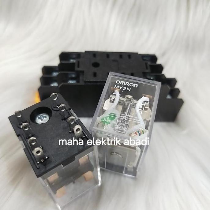 relay Omron original my2 my2n 24vdc 8kaki set socket/relay Omron/relay my2n TERBAIK