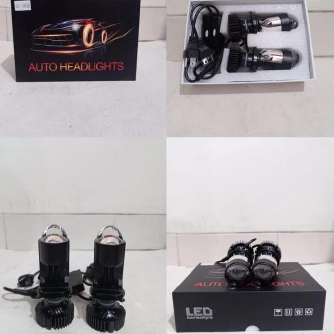 Mini Biled H4 Lampu Mobil - Headlamp Mobil Biled Mini Laser H4 12V TERBARU