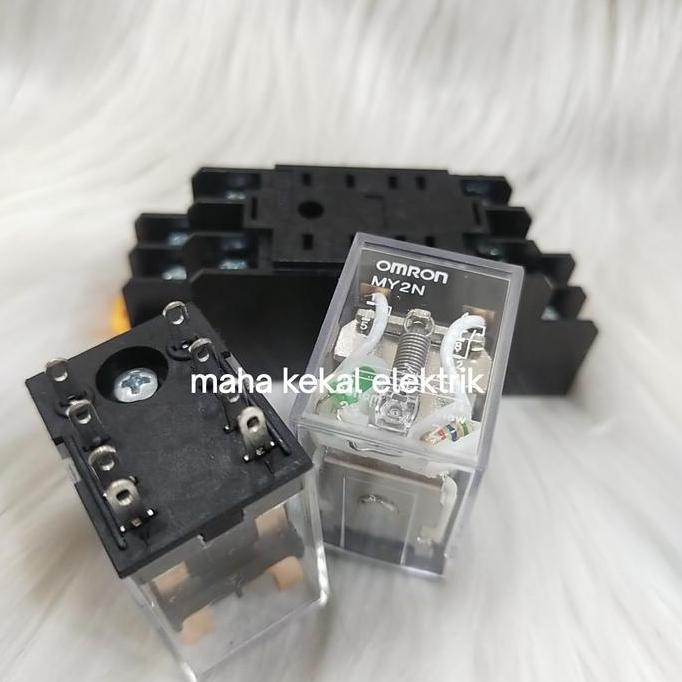 relay Omron original my2 my2n 12vdc 8kaki set socket/relay Omron/relay my2n BARU