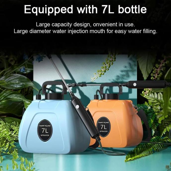 Sprayer Elektrik 8 Liter Semprotan Air Hama Tanaman Gendong 3 Nozzle Adjustable 2000mAh
