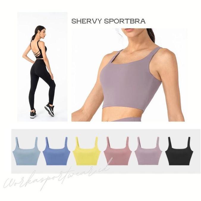 NEW WORKASPORTWEAR.ID - SHERVY BRA - SPORTBRA IMPOR - BRA IMPORT PREMIUM ORI