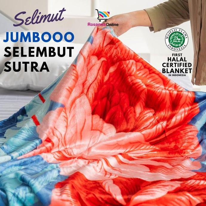 Rosanna - Selimut Tebal Bulu Halus Jumbo Super Soft 200x240 Motif