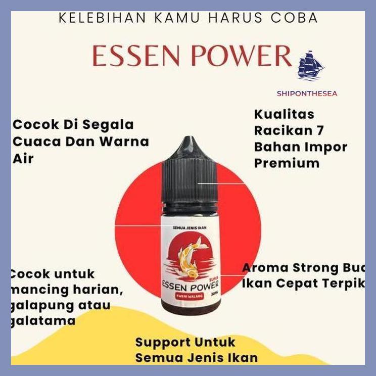 (PANCING) ESSEN POWER SERIBU BUNGA GACOR 30ML ESEN MANCING SEMUA JENIS IKAN MAS LELE NILA PATIN GABU