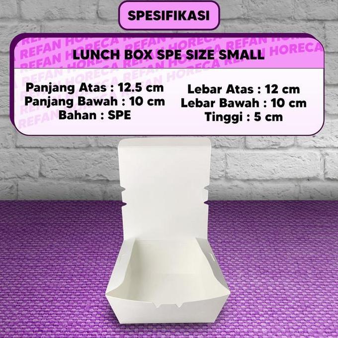 New- LUNCH BOX UKURAN S - PAPER BOX SIZE S - KOTAK MAKAN KERTAS PREMIUM