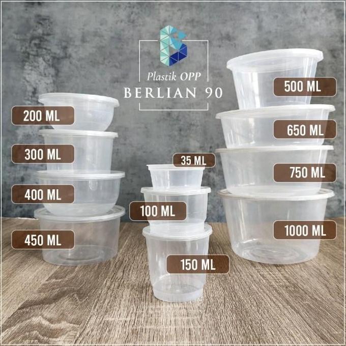 New- Tempat Saos Plastik 35 ml Cup Saos Sambal Thinwall Kecil Tempat Saos